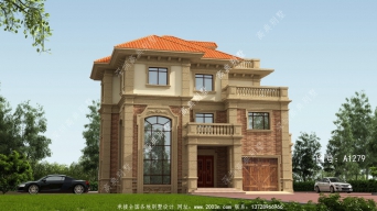 外观非常的美，欧式风格三层别墅