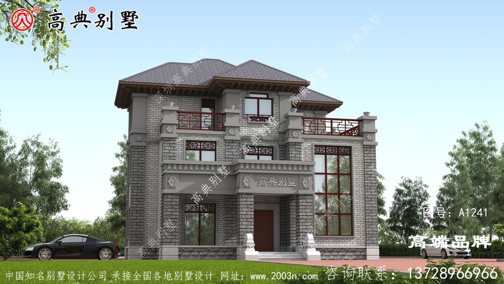 豪华中式别墅设计图复式设计配露台非常高端大气