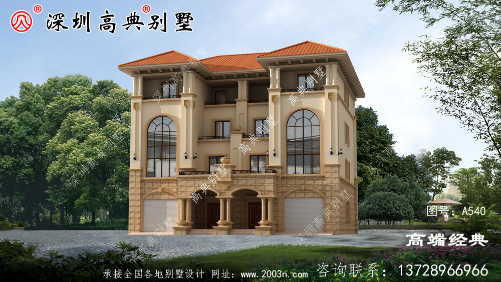 双拼别墅满足农村住宅建设的需要，亲情不远离